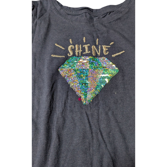 Members Mark-Sequence Color Change-Girls Shirt - Size 6 -"Shine" Well Cared For - Picture 4 of 9